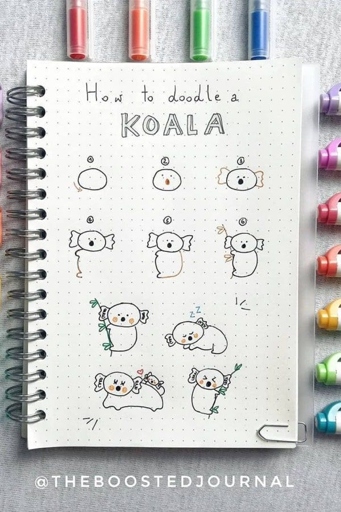 1. Doodle monsters are a fun and easy way to add some personality to your bullet journal.