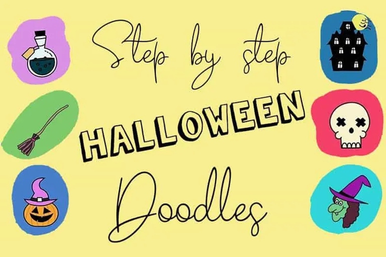 1. If you're looking for some easy and cute Halloween doodles to try out, look no further!