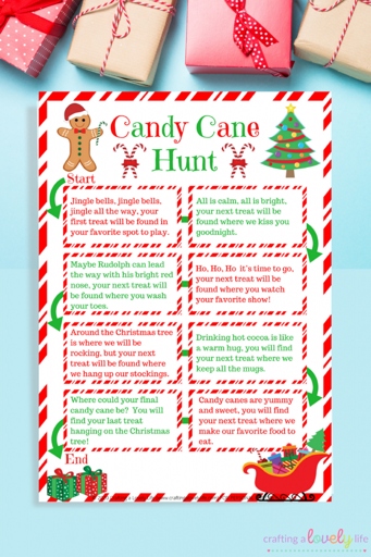 A candy hunt is a great way to get your teens and tweens excited for Christmas.