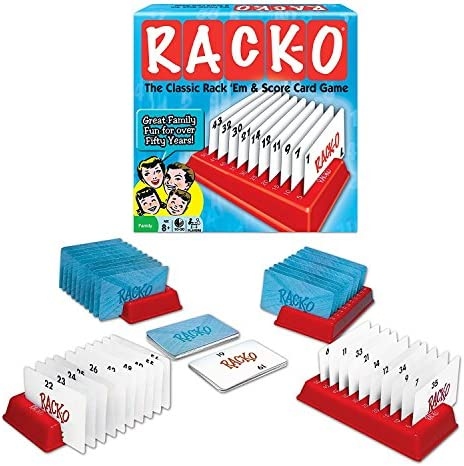 A game of Rack-O can be enjoyed by three people.