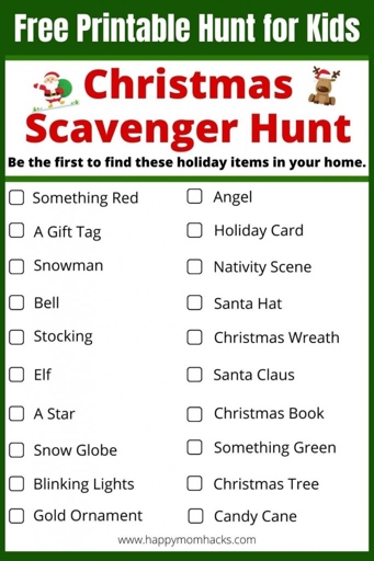 A virtual scavenger hunt is a great way to get your teens and tweens excited about Christmas.