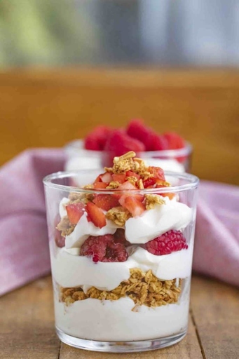 A yogurt parfait is a great way to start your day.