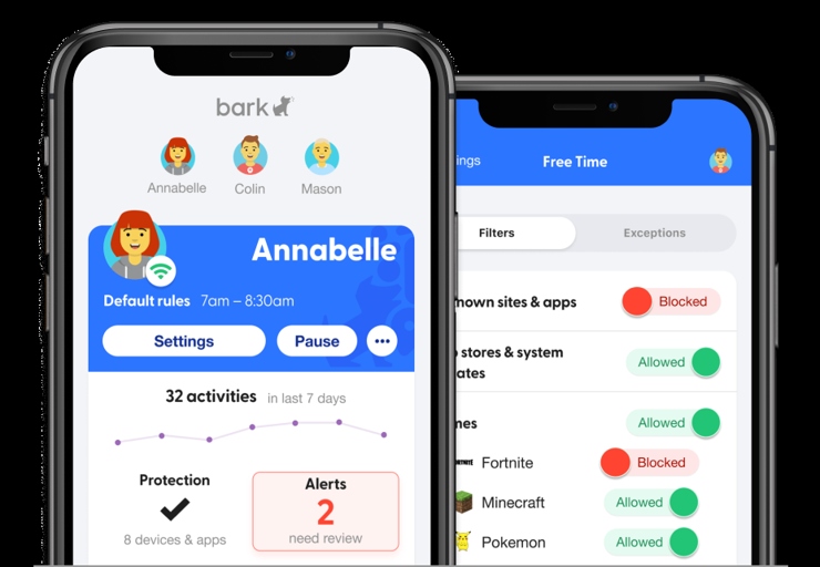 Bark is a phone app that monitors your child's texts and alerts you if it detects anything concerning.