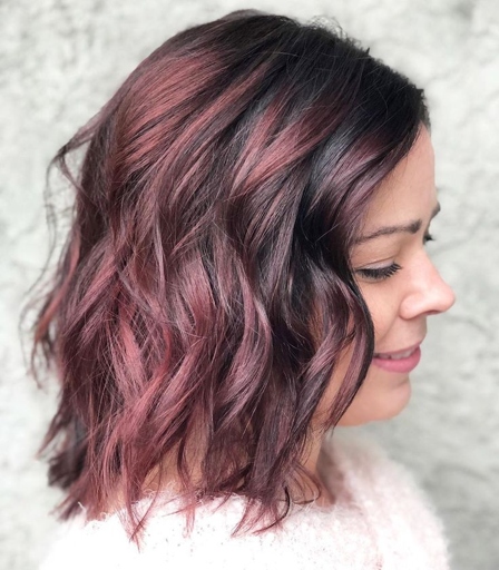 Burgundy is a beautiful color that can be used for a variety of hairstyles.