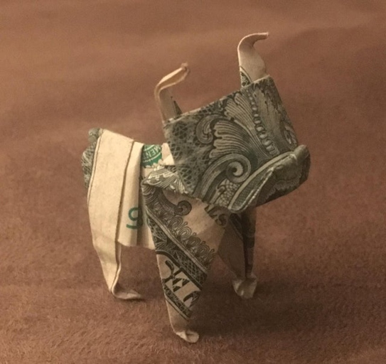 Dollar Bulldog Origami is a great way to show your love for your favorite four-legged friend.