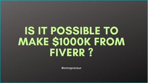 Fiverr is a great way to earn some extra money, and you can make up to $100 per gig!