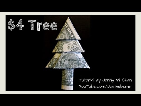 Fold your money into creative and unique shapes with this Christmas Tree Money Origami tutorial.