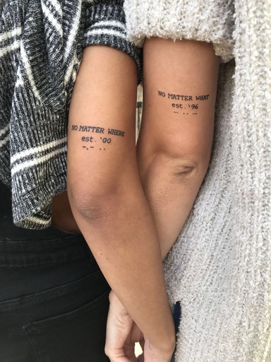 If you and your friends are looking for a way to bond, why not get matching tattoos?
