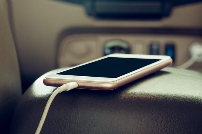 If your phone is running low on battery, be sure to pack a USB phone charger in the car.