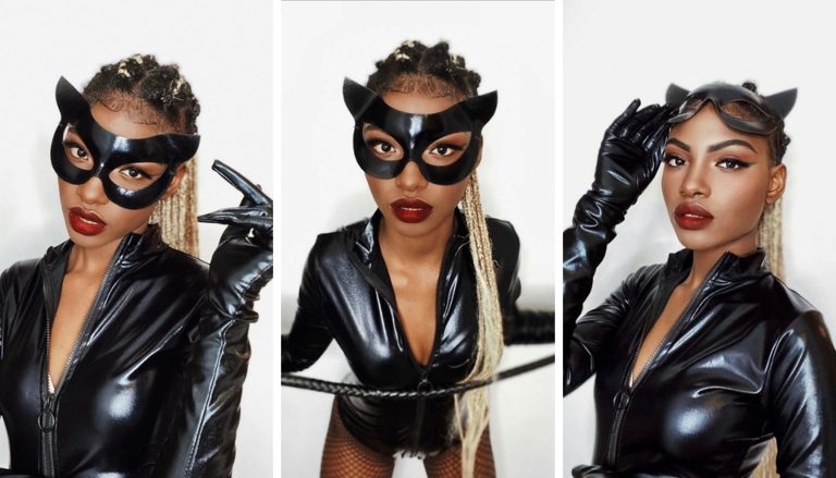 If you're looking for a cute, easy, and cheap college Halloween costume, consider dressing up as Catwoman!