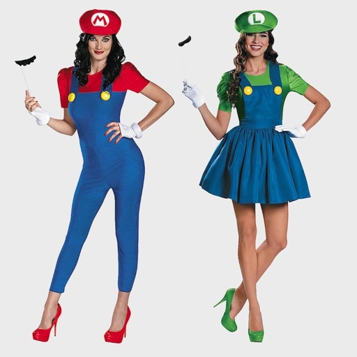 If you're looking for a fun and easy Halloween costume for you and your best friend, consider dressing up as Mario and Luigi!