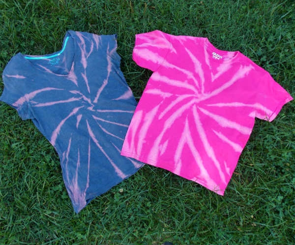If you're looking for a fun and unique way to update your denim, reverse tie dye with bleach is a great option!