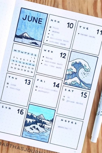 If you're looking for some blue bullet journal inspiration, you've come to the right place!