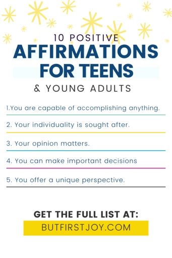 If you're looking for some positive affirmations for teenage guys, you've come to the right place. Check out our list of 150+ affirmations for teens, free to download and print.