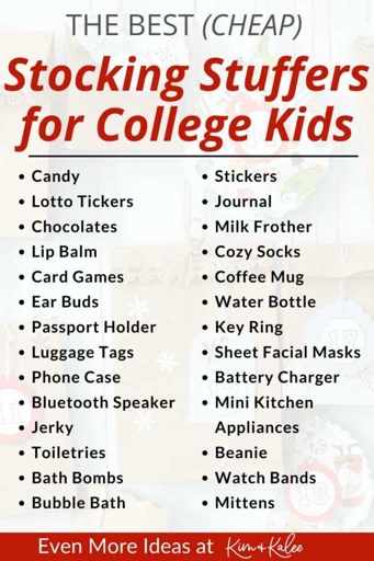 If you're looking for stocking stuffer ideas for the college kid in your life, look no further!