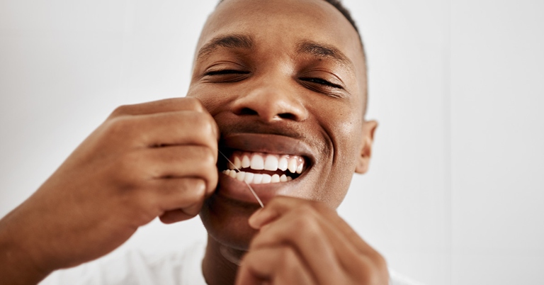 It is important to brush (at least) twice a day and floss daily in order to maintain good oral hygiene.