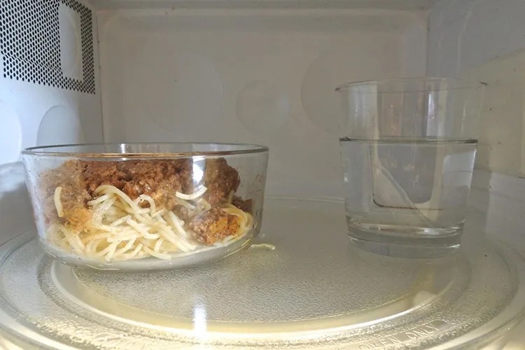 Microwaving glass for too long can cause it to melt and shatter.