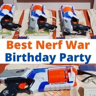Nerf gun parties are a popular choice for kids birthday parties.