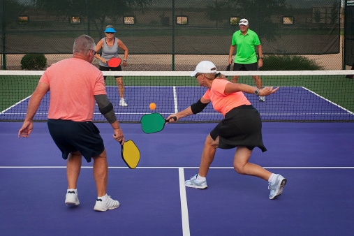 One fun sport to play with friends is tennis.