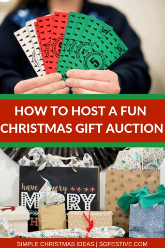 One popular Christmas gift exchange game is an auction.