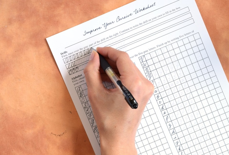 One way to help improve your handwriting as a teenager is to try using worksheets.