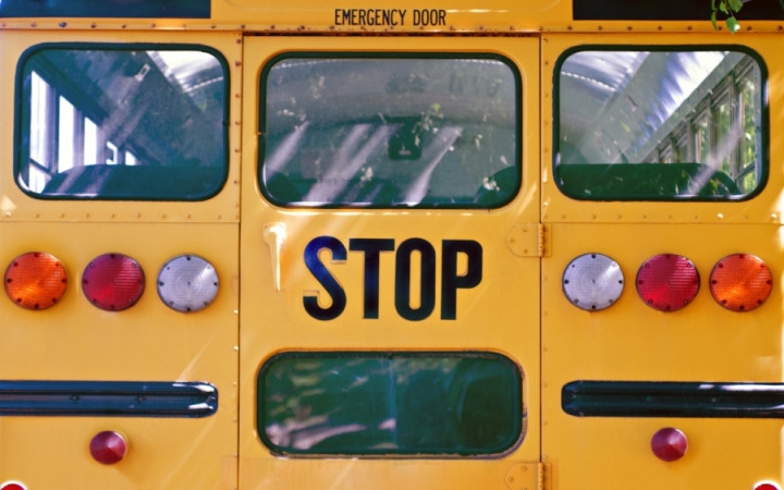 School buses are yellow because this color is highly visible and is associated with safety.