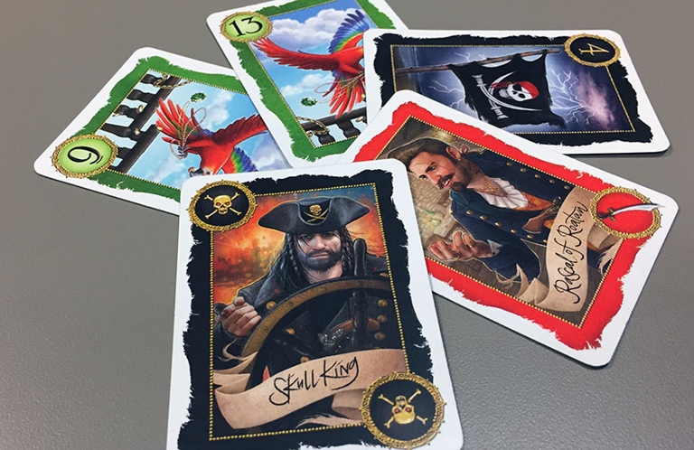 Skull King is a card game that can be played with 3 people.
