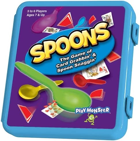 Spoons is a card game that can be played with a regular deck of cards.