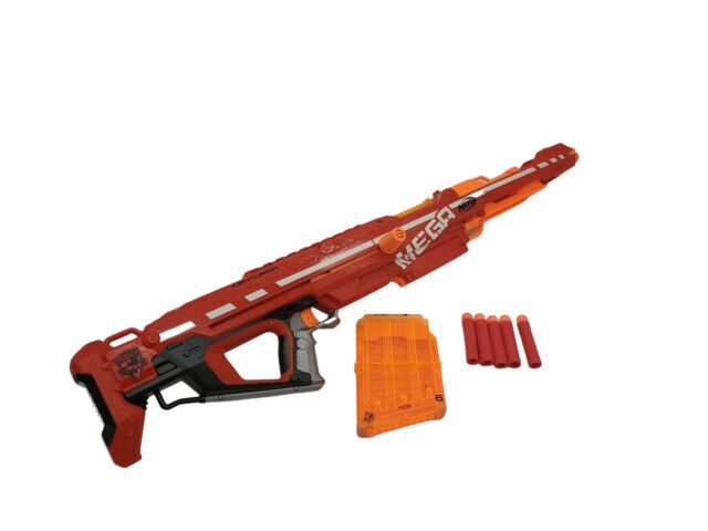 The biggest Nerf gun is the Nerf N-Strike Elite Centurion Blaster, which is over two feet long and can shoot darts up to 100 feet. Nerf guns are a popular toy for children and adults alike.