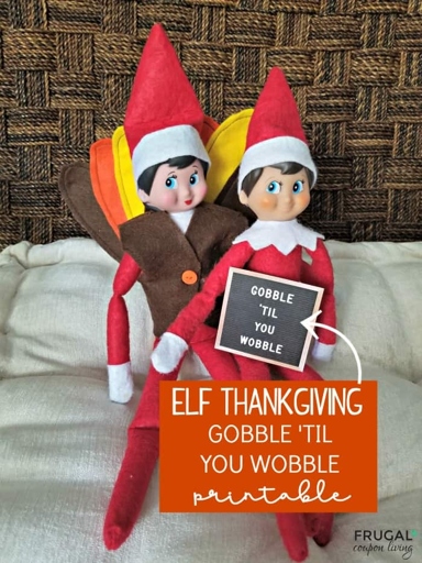 The Elf on the Shelf comes the day after Thanksgiving.
