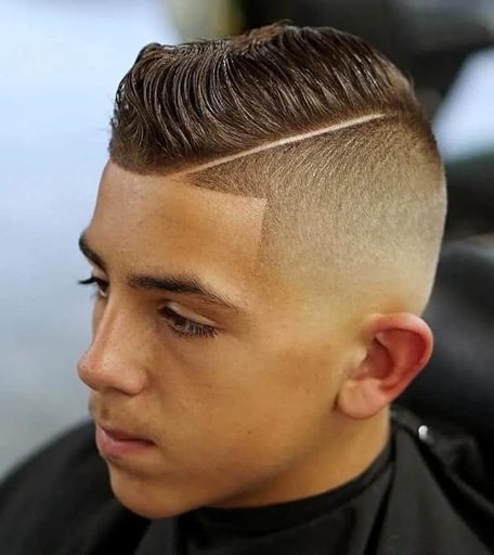 The undercut and wet top look is a popular choice for teenage guys.