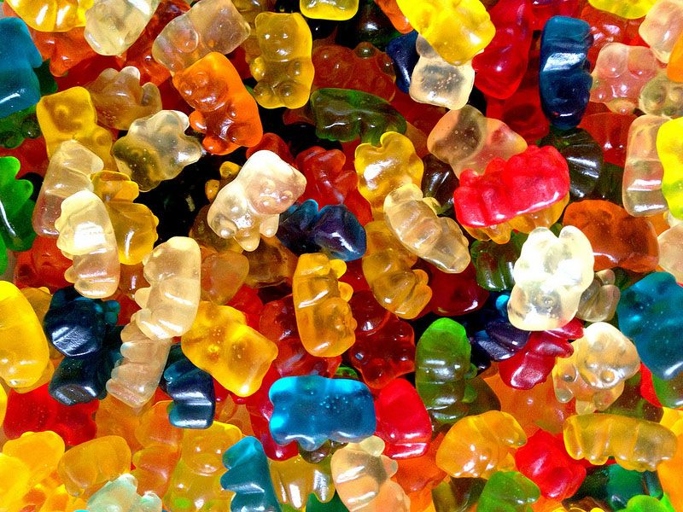 The winner of the gummy bear contest is the person who can eat the most gummy bears in one minute.