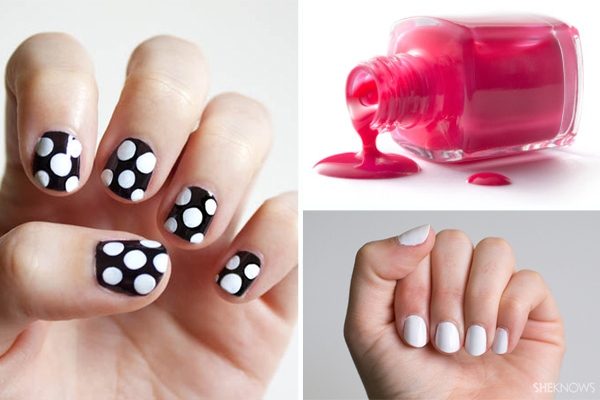 Then, use a dotting tool to add white dots of different sizes all over the nail. Finally, use a toothpick to drag the dots outwards to create the galaxy effect. To get galaxy nails with stars, start by painting your nails with a black base coat.