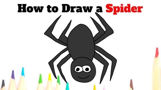 There are many different ways that you can draw a spider for Halloween.