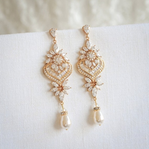 These chandelier earrings are the perfect accessory for a night out on the town!