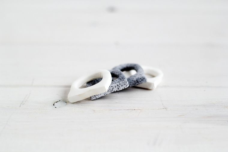 These DIY faux granite rings are a great way for your teen to show off their style.