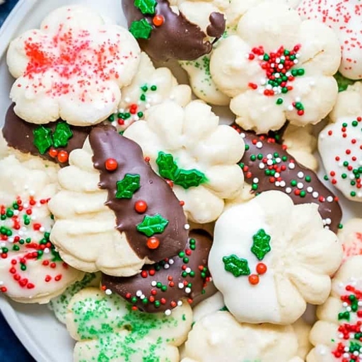 These homemade spritz cookies are the perfect holiday gift for friends and family.