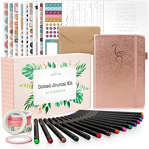 These kits have everything from journals to pens to stickers, and they're perfect for beginners. If you're looking for a bullet journal kit that has everything you need to get started, look no further!