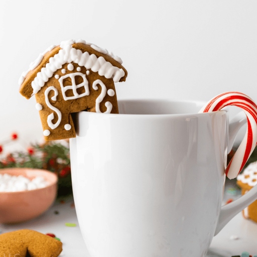 These mini gingerbread house mug topper cookies are the perfect easy DIY Christmas gift for friends and family.