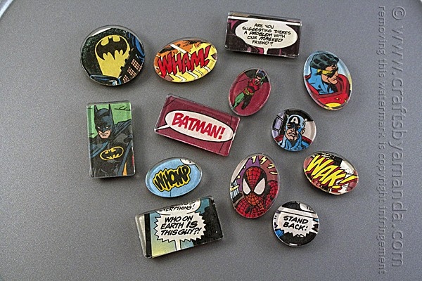 These superhero comic book magnets are the perfect gift for any comic book fan!