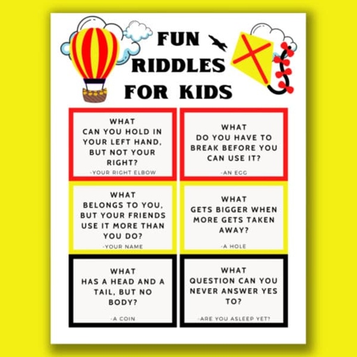 They range from easy to difficult, so everyone can join in on the fun. This printable includes 55 Christmas riddles for kids and adults.