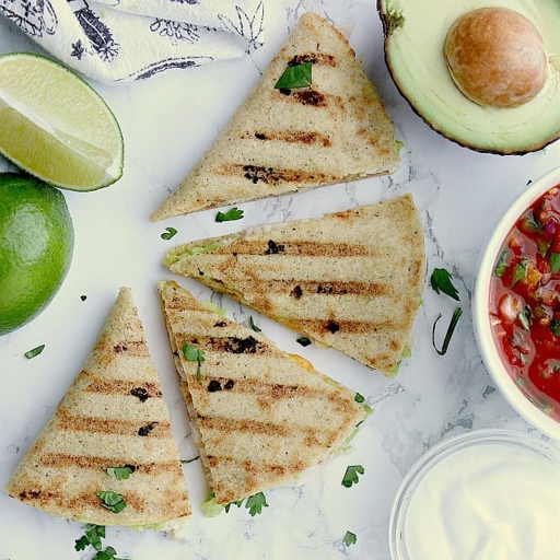 They're packed with protein and healthy fats, and the avocado salsa is a delicious and nutritious topping. These loaded chicken quesadillas with avocado salsa are the perfect healthy snack for teens!