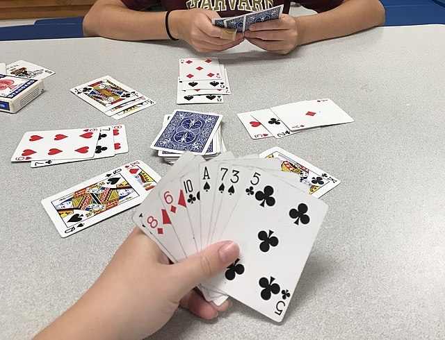 This card game is for two to four players and takes about an hour to play.