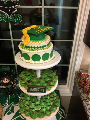 This Charlotte Cake is perfect for any graduate!