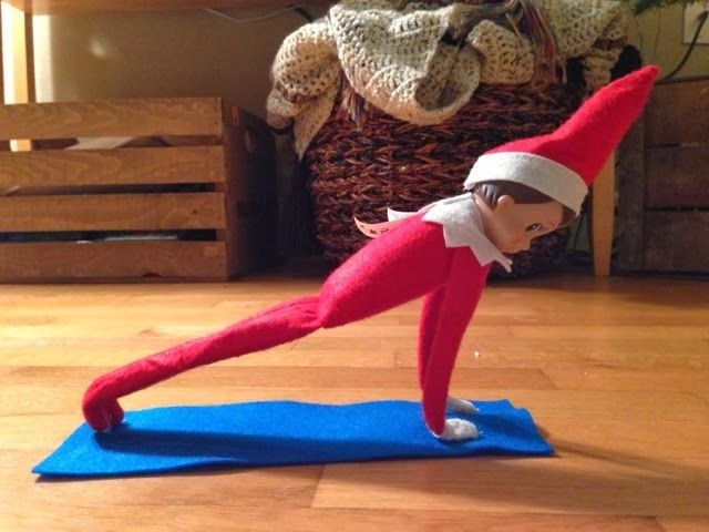 This holiday season, get your Elf on the Shelf into the festive spirit with a yoga class!
