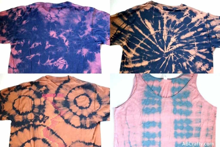 This is a guide on how to change the color of your tie dye fabric using bleach.