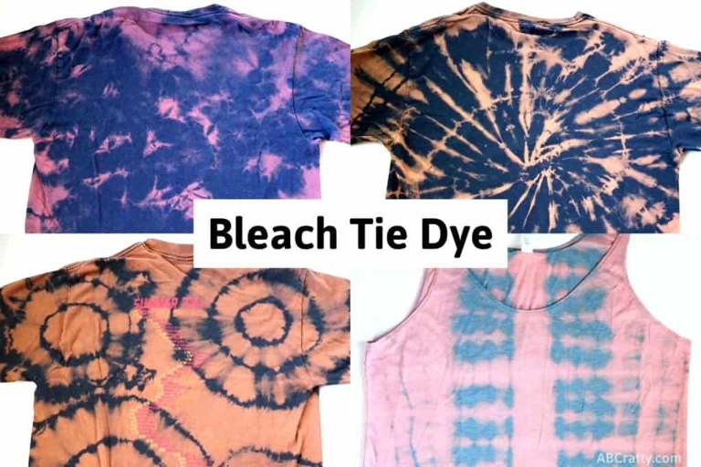 This is a guide on how to reverse tie dye with bleach.