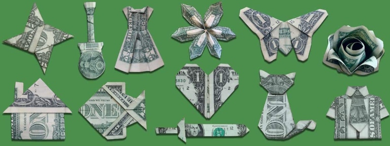 This money origami shirt and tie is the perfect way to show your loved ones how much you care.