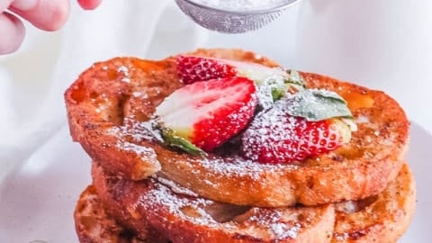 This vegan French toast is a delicious and healthy breakfast option for teens.