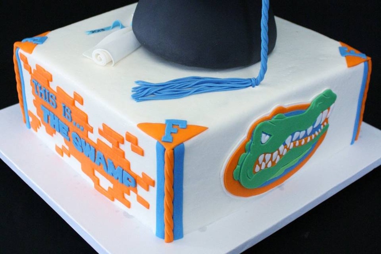 This year, forgo the traditional graduation cake in favor of a show-stopping comic book cake.